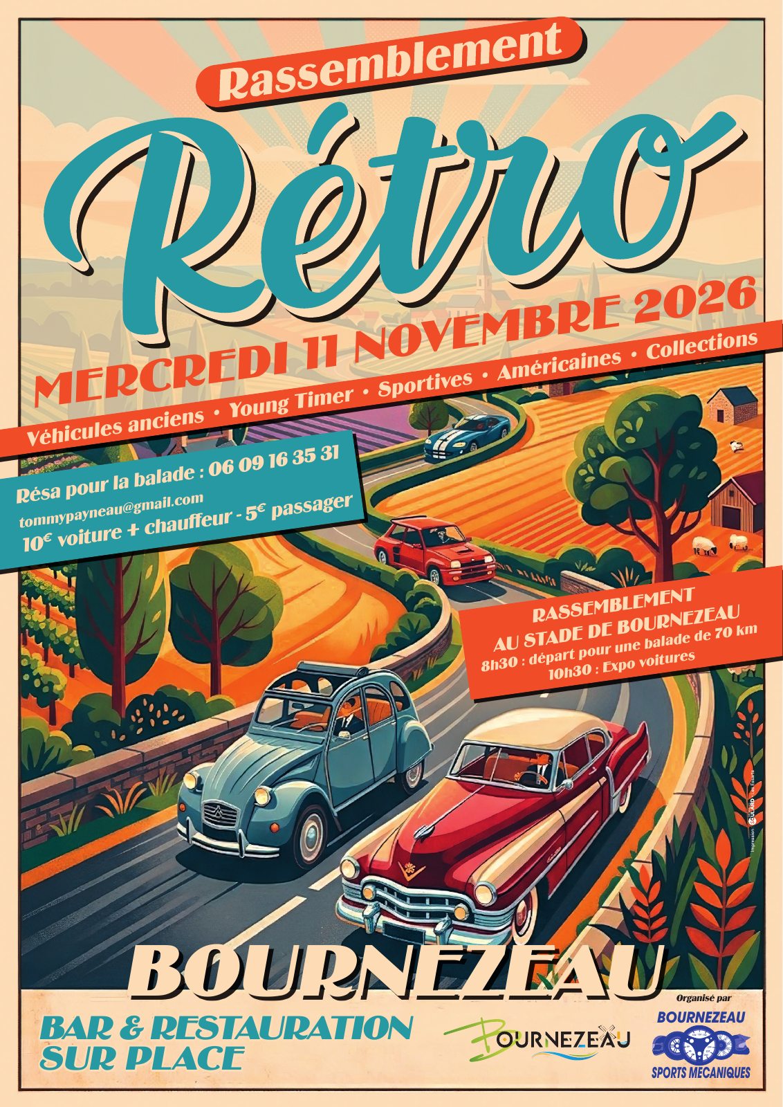 Affiche de la Traversée de Bournezeau du mercredi 11 novembre 2026